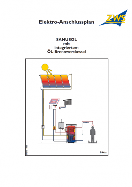 E-Plan zu Sanusol mit Ölbrennwertgerät für schwefelarmes Heizöl