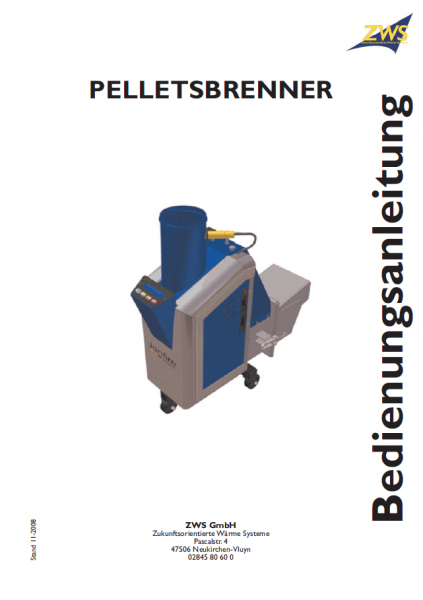 Bedienungsanleitung Pelletsbrenner